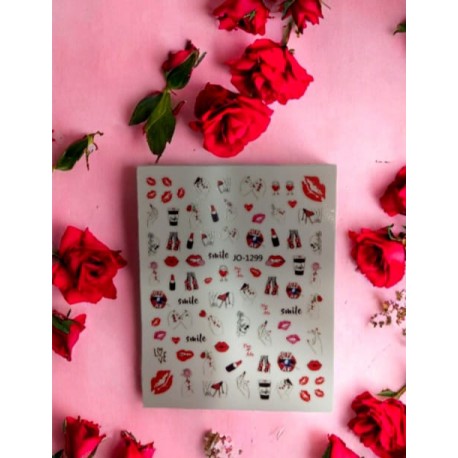 Nail sticker san valentino jo-1299